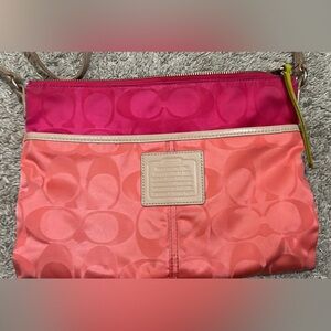 Coach Pink and Orange Women's Bag